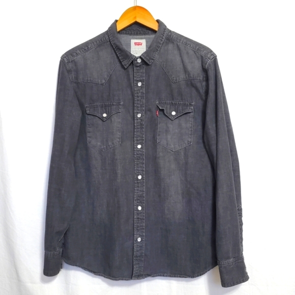 Levi's Other - Levi's Structured Denim Shirt Washed Black